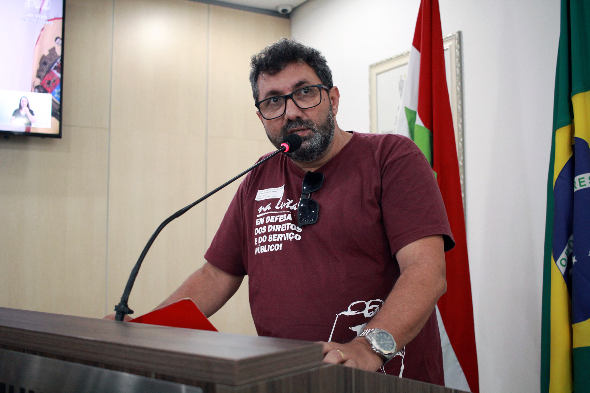 Coordenador Geral do Sintraseb fala sobre votação de projeto que altera alíquota de contribuição previdenciária dos servidores municipais