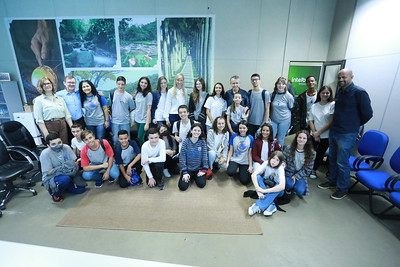 Vereadores Mirins de Blumenau são recebidos pelo prefeito e pela secretária de Educação na Vila Germânica