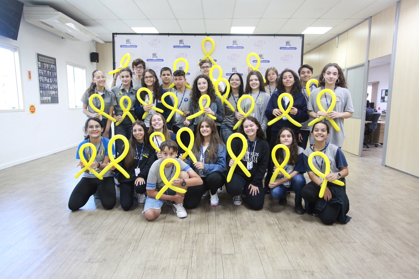 Vereadores mirins participam de palestra sobre o Maio Amarelo