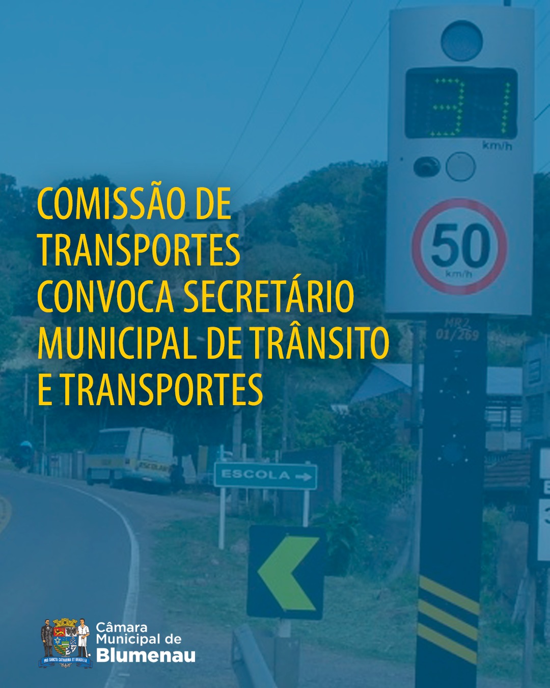 Comissão de Transportes da Câmara receberá Secretário Municipal de Trânsito para esclarecimentos quanto a instalação de pontos de fiscalização em Blumenau