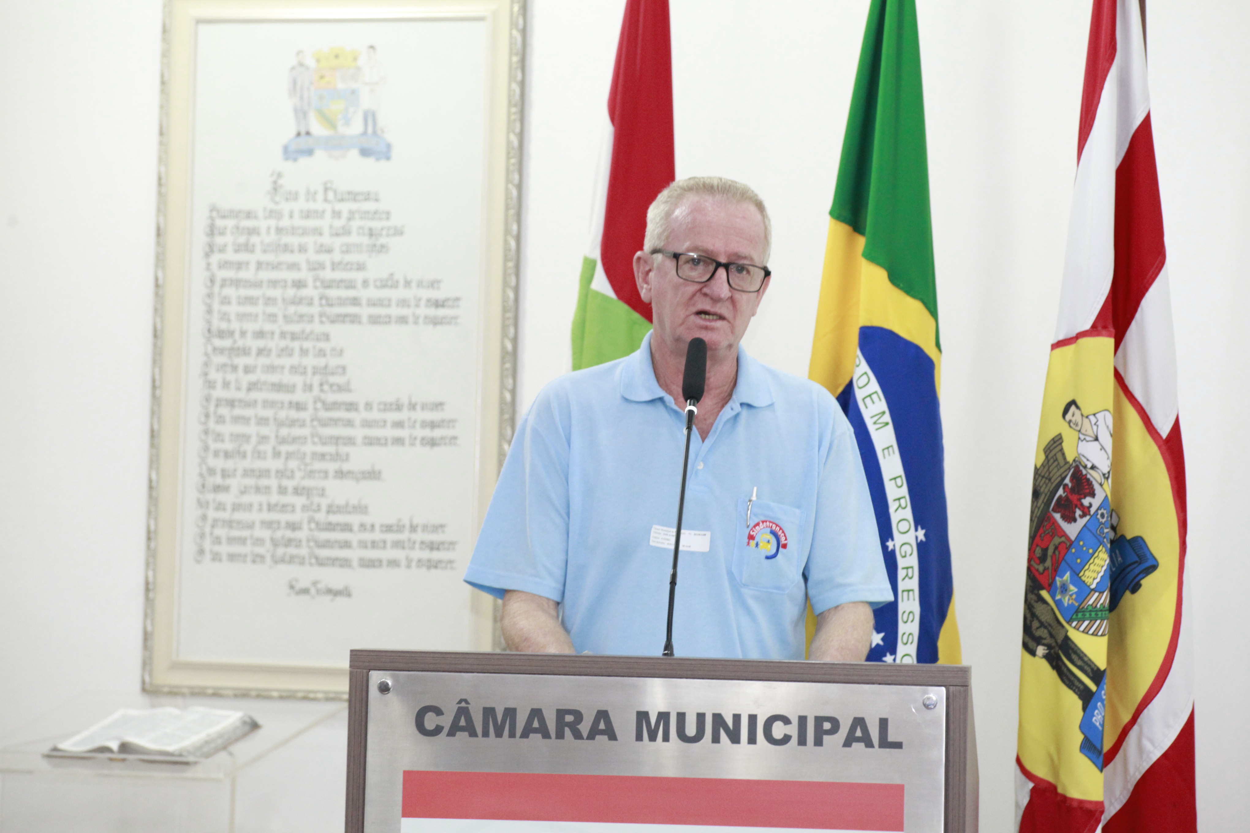 Presidente do Sindetranscol fala das reivindicações da categoria na tribuna da Câmara 
