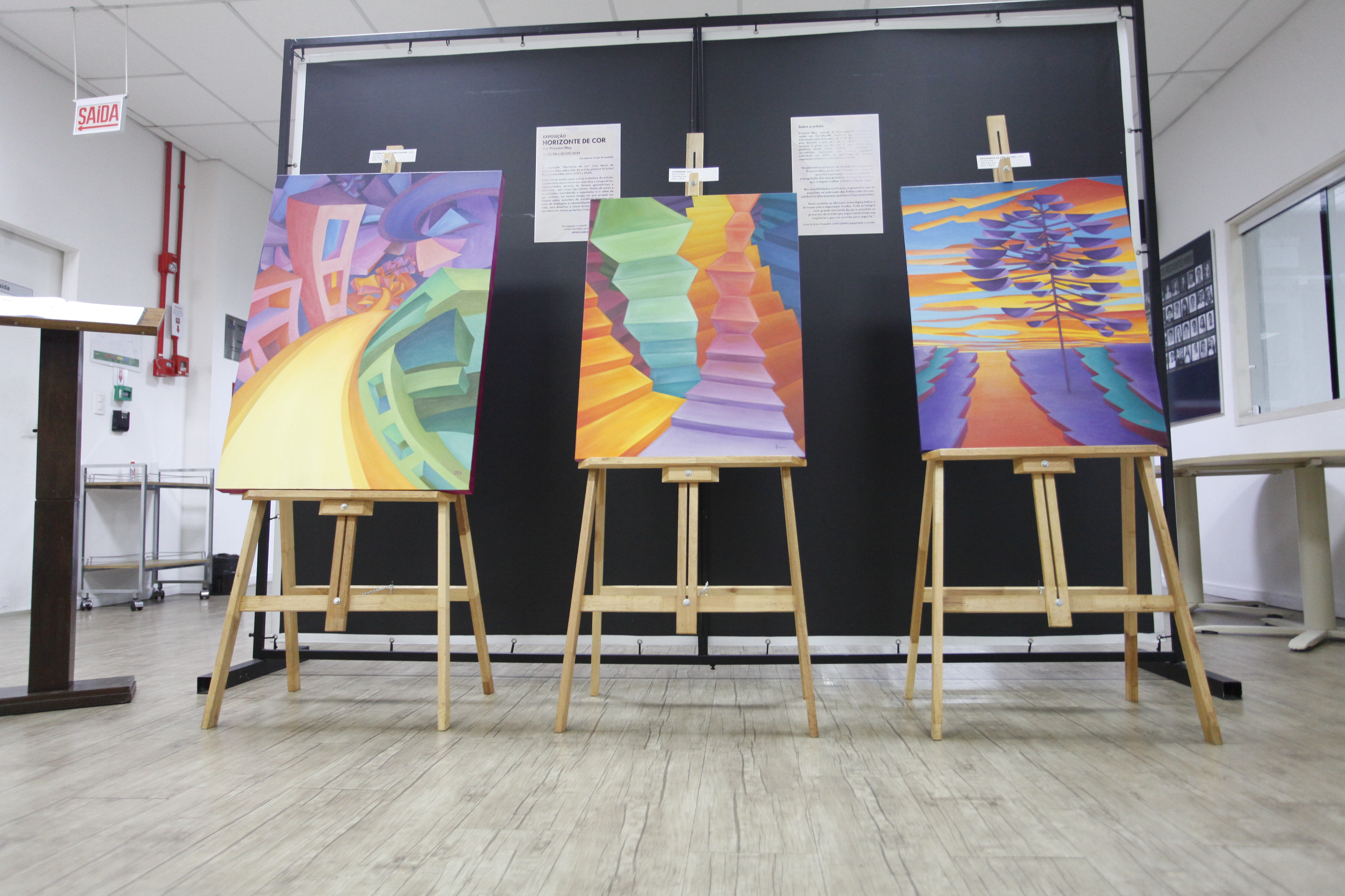 Horizonte de Cor é a nova exposição cultural no Salão Nobre da Câmara de Blumenau